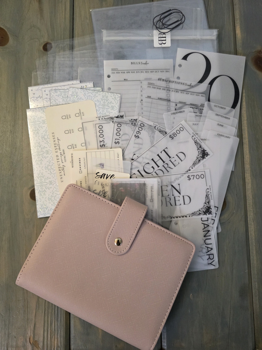 A6 Bare Budget Bunder Bundle Blush Pink
